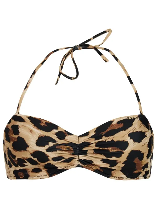 Protest Women's MIXLeslie Bandeau Top - Bikinitop - Cup: B, zwart