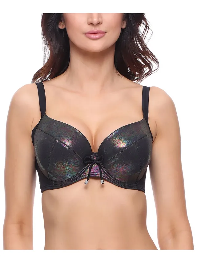 Merry Style Dames Bikinitop – Glossy zwart – 90C – MS-VO-P618