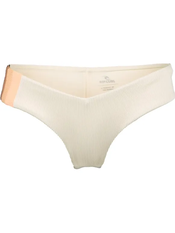 Rip Curl Women's Block Party Hi Leg Skimpy - Bikinibroekje, wit