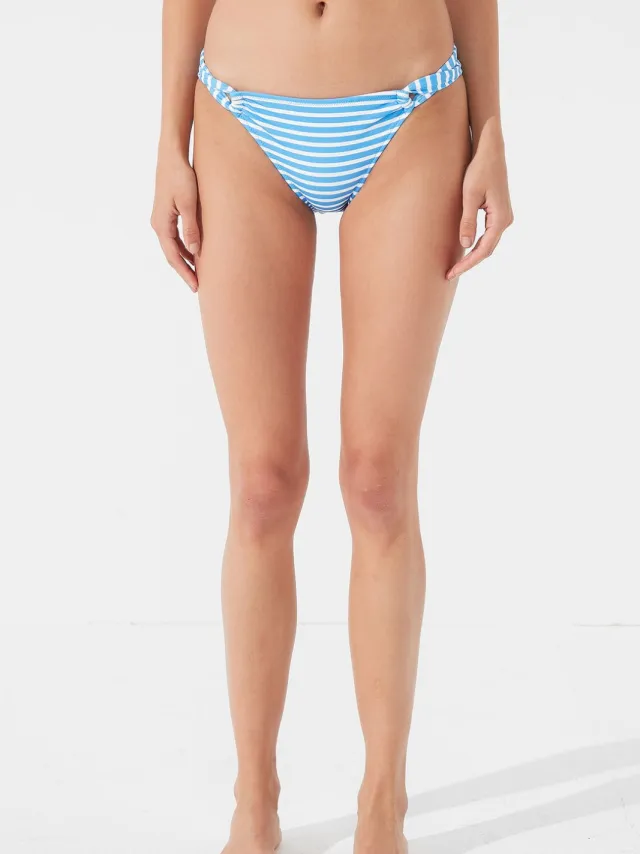 Penti Lage Taille Gestreepte Hipster Bikini Onderkant Veelkleurig