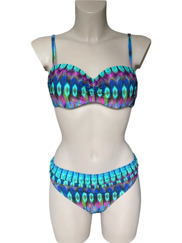 Cyell Blue Lagoon - bikiniset - Maat voorgevormde Top 42A + 40 / 85A + blauw