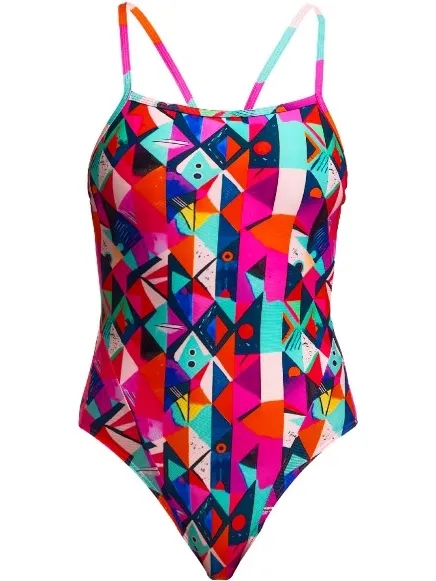 Funkita Single Strap One Piece badpak meerkleurig
