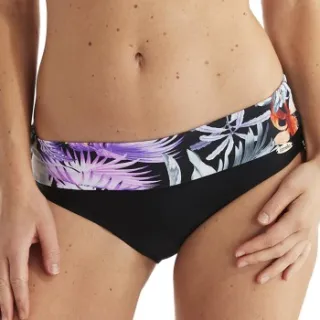 Damella Veronica Tropical Tai bikinislip zwart Lila,Zwart,Versch.kleure/Patroon