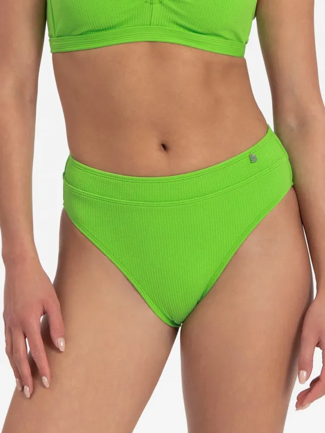 Beachlife Green Flash Dames Bikinibroekje Donkergroen, Groen