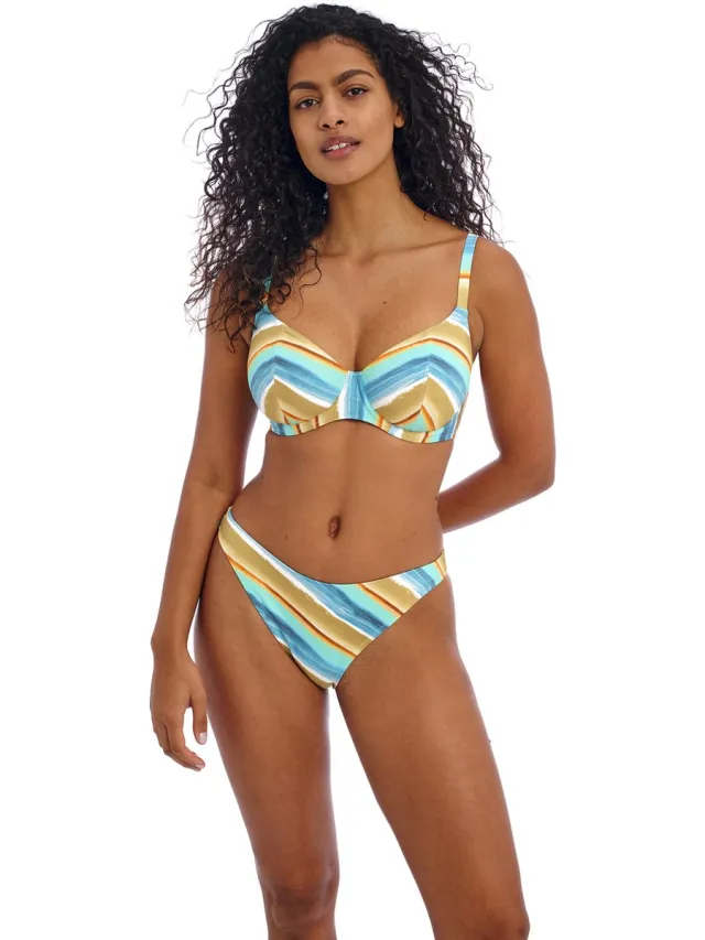 Freya Bikini Slip - Castaway Island turqoise