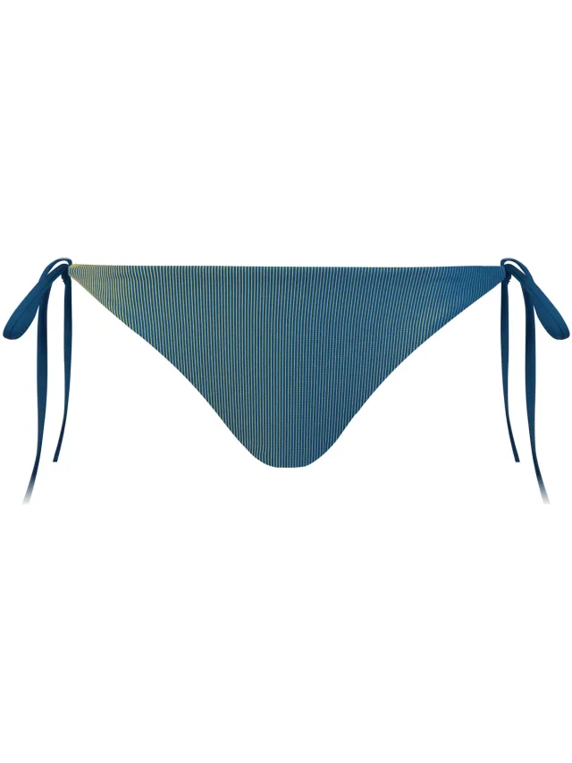 Lisca Nairobi laag uitgesneden zwemshort met strikjes blauw