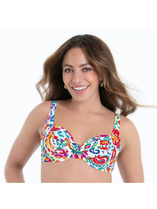 Rosa Faia Treasure Diving Bikini Top Style Hermine - Meerkleurig