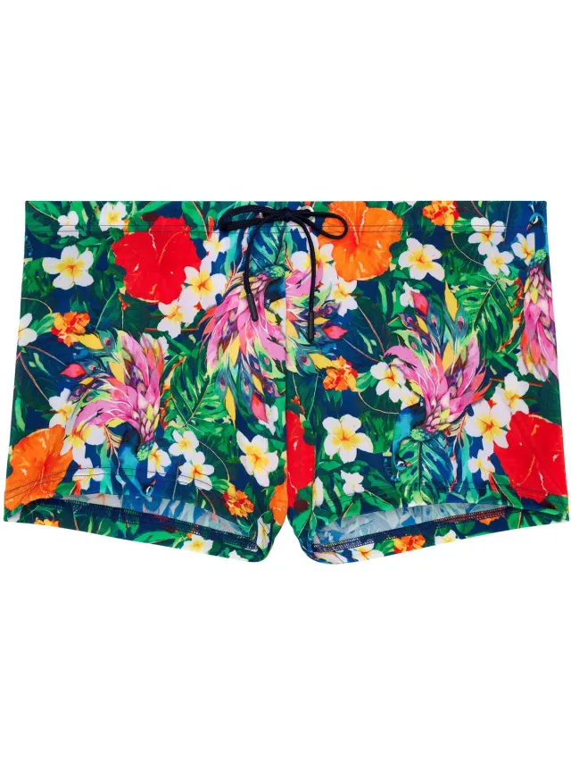 Hom Badeshorts Swim Shorts Peacock PO23 multi color