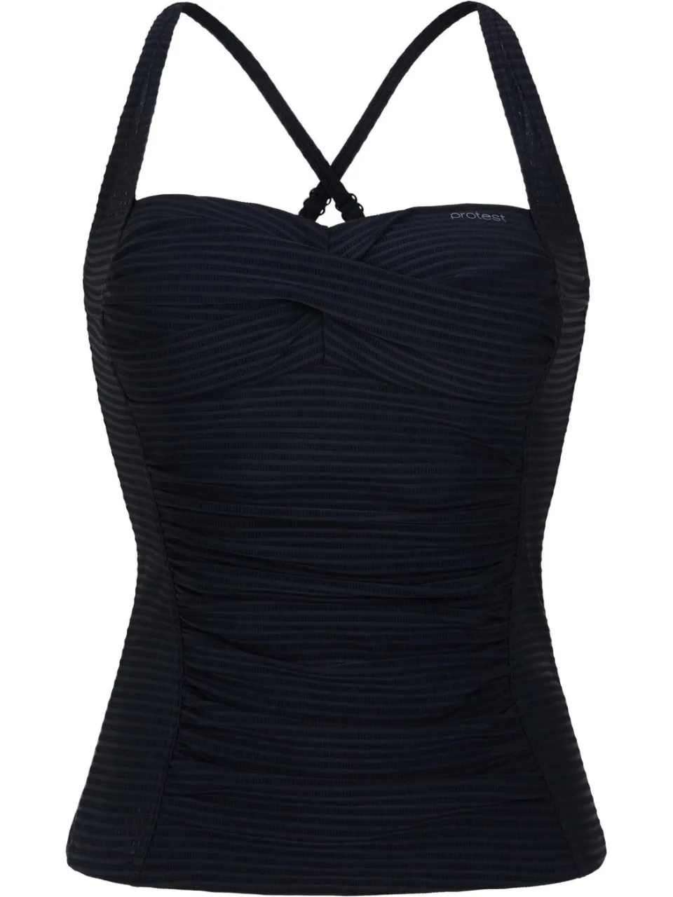 Protest MIXCAMO voorgevormde tankini bikinitop zwart, foto 2