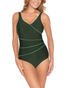 Wiki Classic badpak groen Lila,Zwart,Groen,Grijs,Blauw