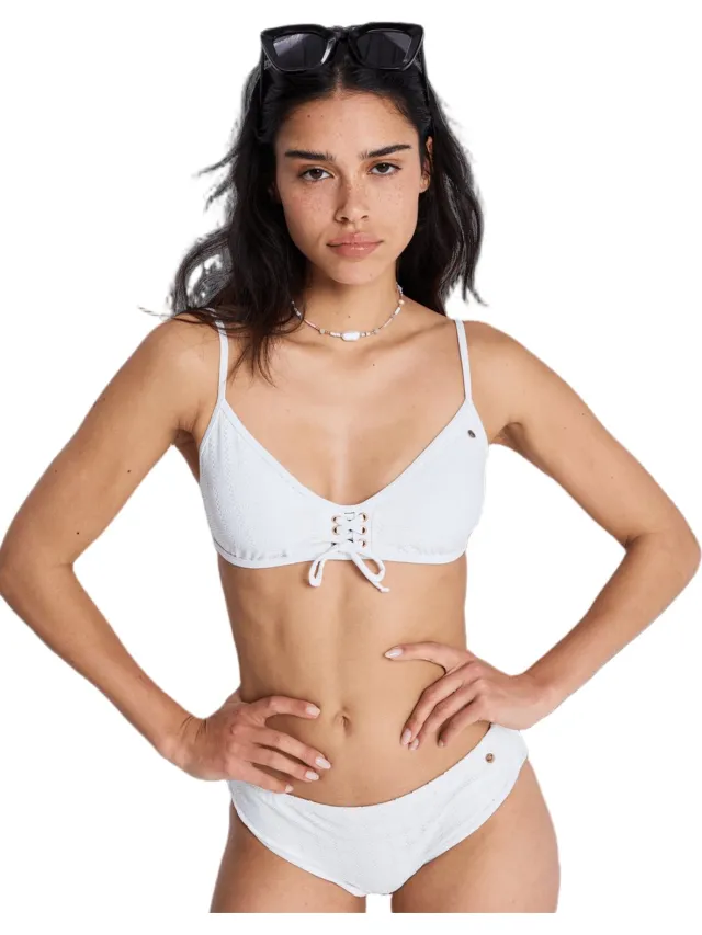 Roxy Island Bralette Bikinitop Wit M Vrouw Coconut Milk