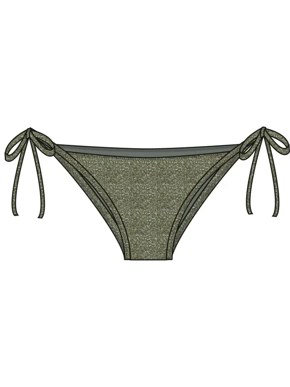 Roxy Women's Shiny Wave TS Moderate - Bikinitop, olijfgroen