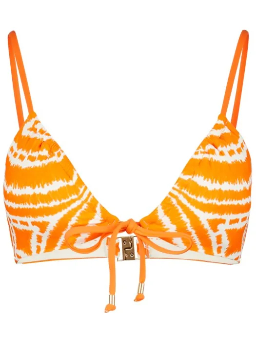 Seafolly Women's Zanzibar Drawstring Bralette - Bikinitop, oranje