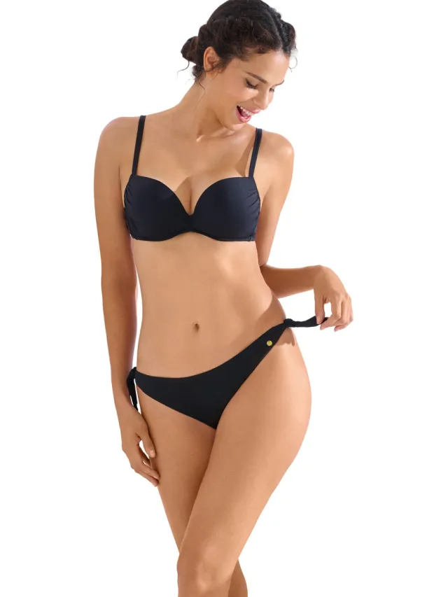 Lisca PALMA bikinitop met strikjes zwart