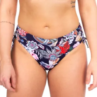 Damella Natalie Paisley Flower bikinislip wit Blauw