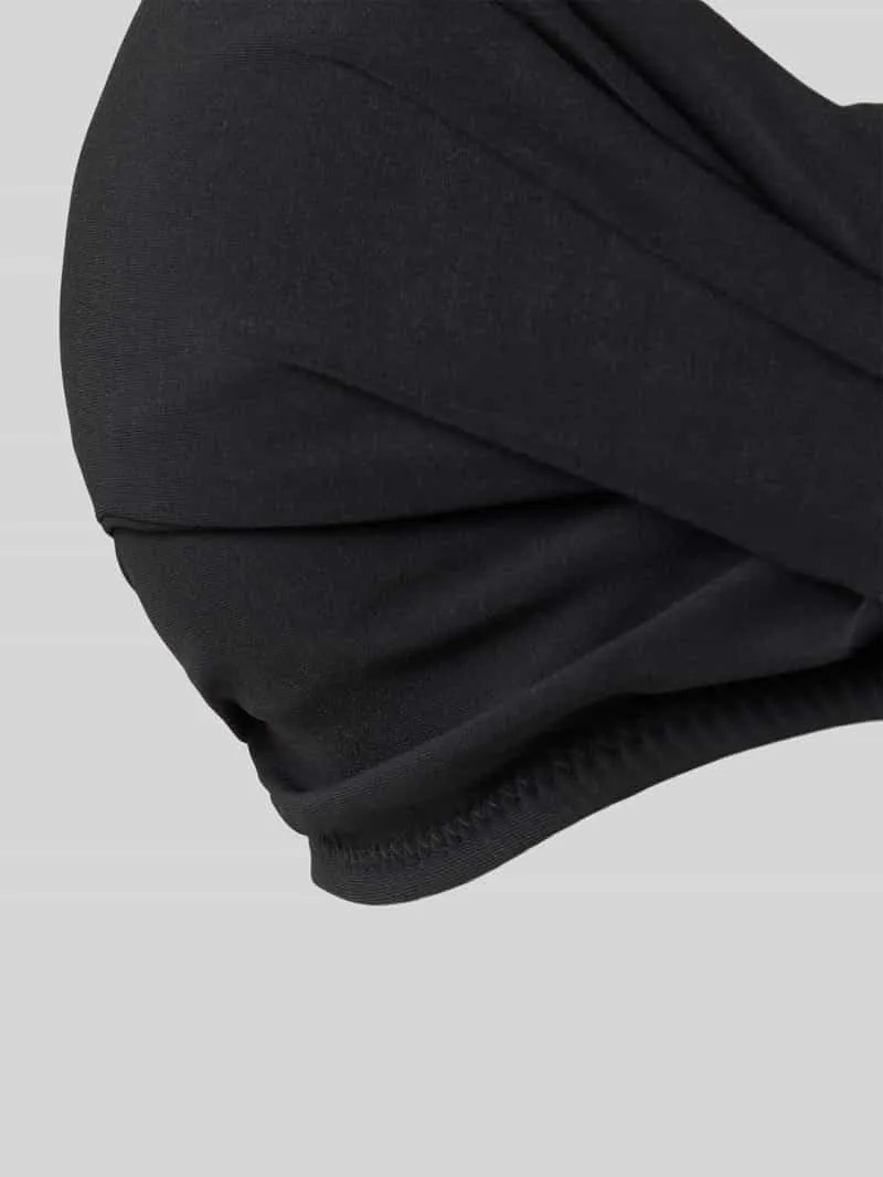 Barts Bandeau-bikini met rimpelingen model 'Solid' zwart, foto 4