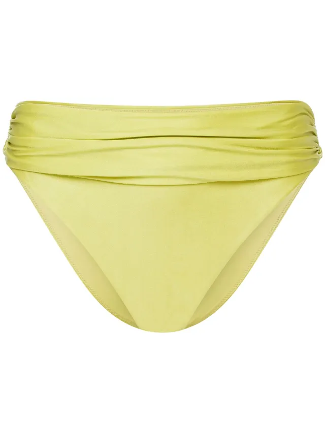 ESOTIQ Truffle - Bikinibroekje - Limoengroen - Gerimpelde tailleband