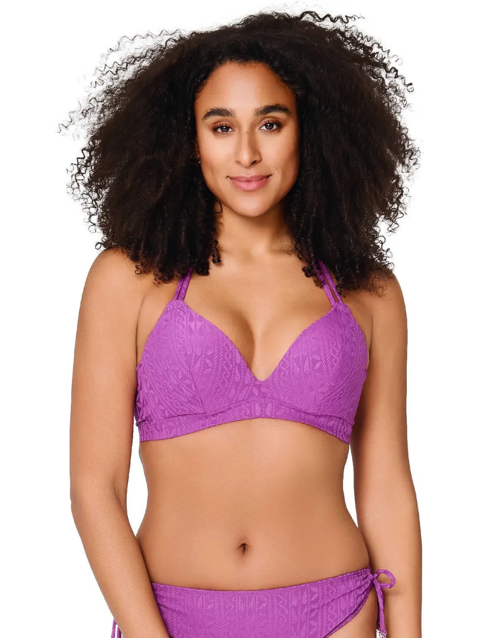 Lingadore voorgevormde halter bikinitop Fuchsia