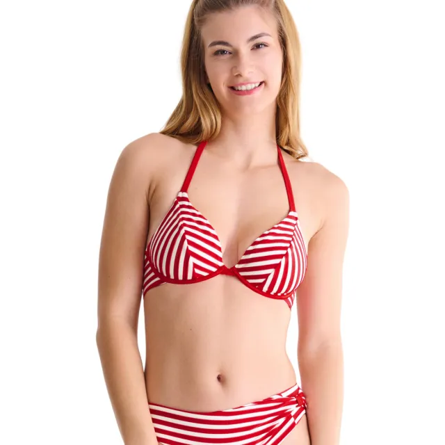Lisca Bondi badtop met beugels en open rug rood