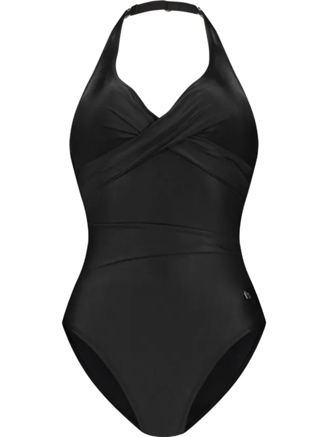 Beachlife Dark Grey overslag badpak Donkergrijs