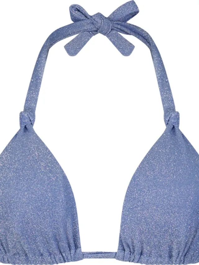 Beachlife Lavender Glitter triangel bikinitop Lavendel