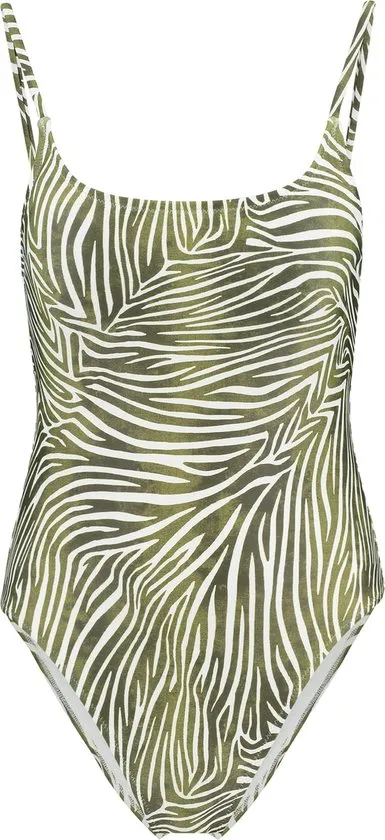 Shiwi Lou - 40 - Dames Badpak Groen Multi