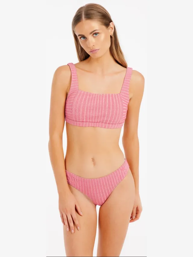 Protest Prtnancy – Bralette bikini set Dames – Gespsluiting – Uitneembare vulling – Guava Pink