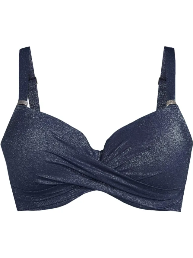 BEACHWAVE Curve voorgevormde beugel bikinitop donkerblauw, foto 2