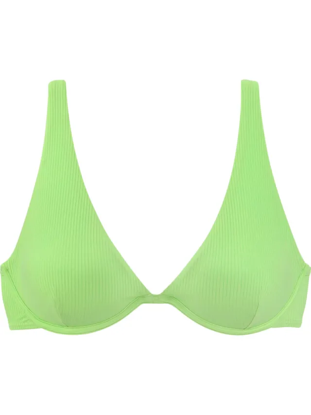 beugelbikinitop limegroen