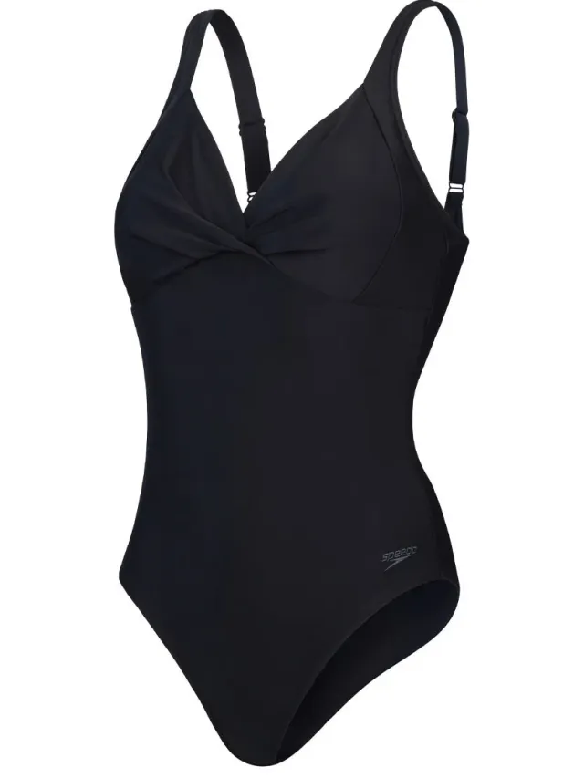 Speedo Cross Knot 1 Piece Zwart