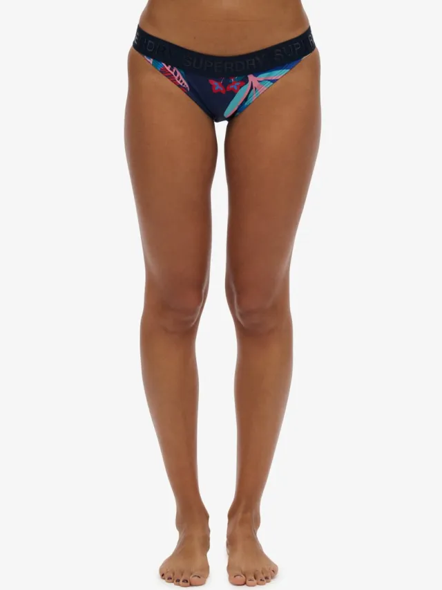 Superdry Klassiek bikinibroekje met logo - Dames - Badpakken tropical stencil blue print
