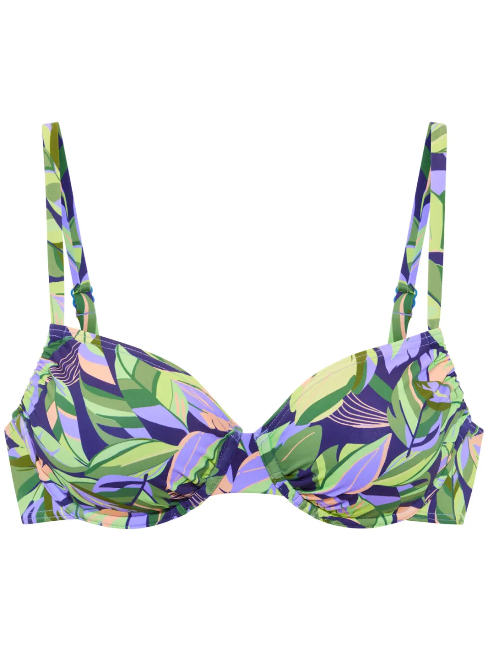 beugelbikinitop groen blauw bedrukt, foto 2