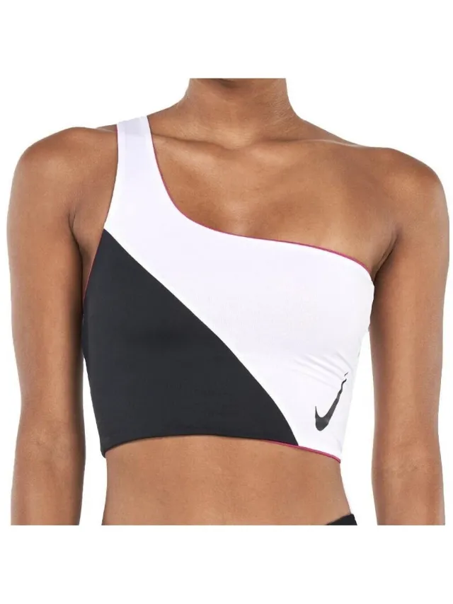 Nike NESSC259 bikinitop wit zwart