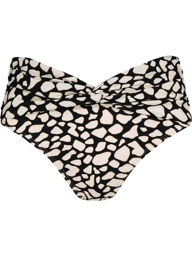 Barts Bishi High Waist Briefs Vrouwen Bikinibroekje - Zwart