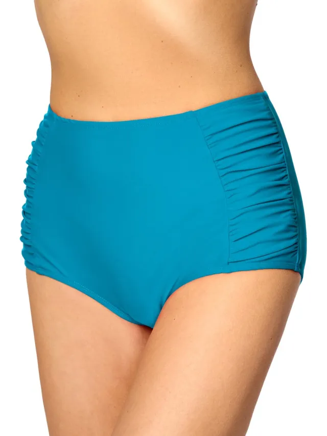 Merry Style Dames Zwembroek - Bikinibroekje - Elastische tailleband – Polyamide & Elastaan – Blauw (6046) – 44 - MS-MS10-119-SL