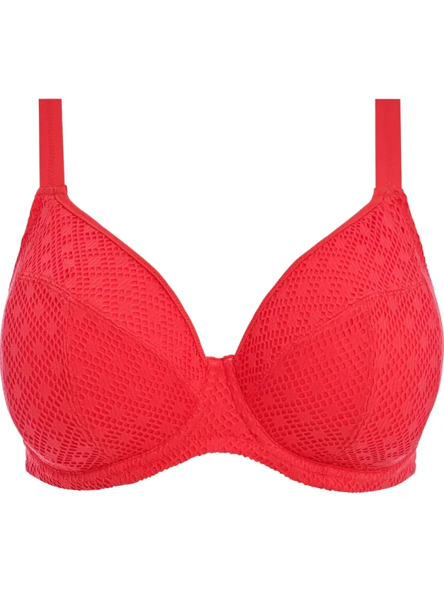 Elomi Bazaruto UW Plunge Bikini Top Dames Bikinitopje - Maat 90J (EU) koraal