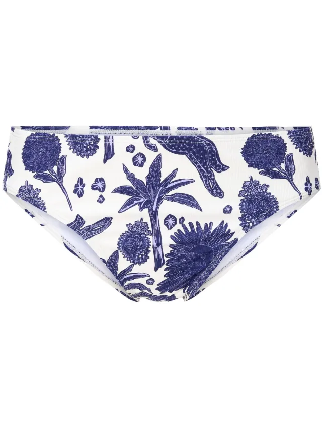 LingaDore Bikini Broekje Blue white print