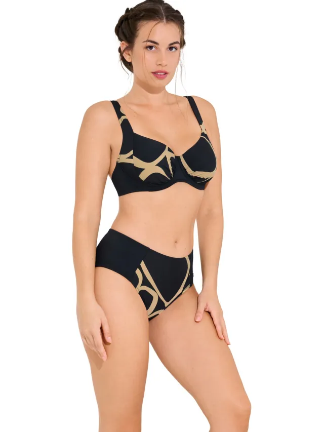 Lisca Valencia figuurcorrigerend bikinitopje zwart