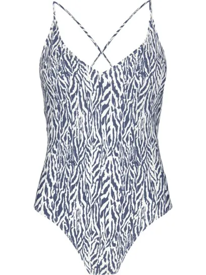 Barts Nerissa Plunge badpak blauw Grijs