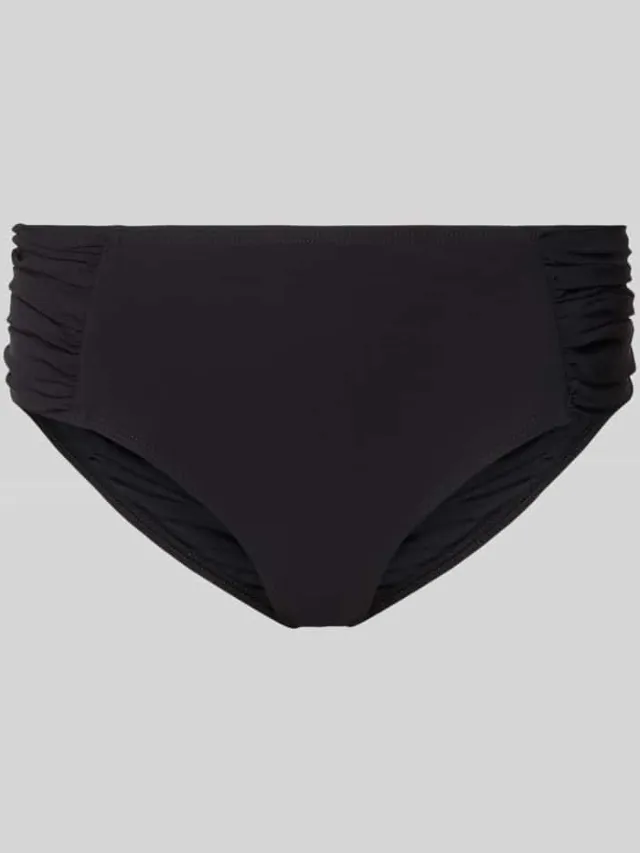 Barts slim fit bikinibroekje met rimpelingen Zwart