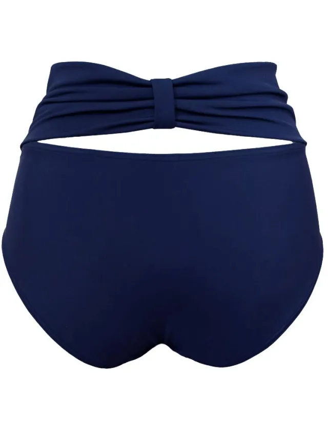 Anekdot dames vegan Bikinibroekje Bow Navy Extra donkerblauw
