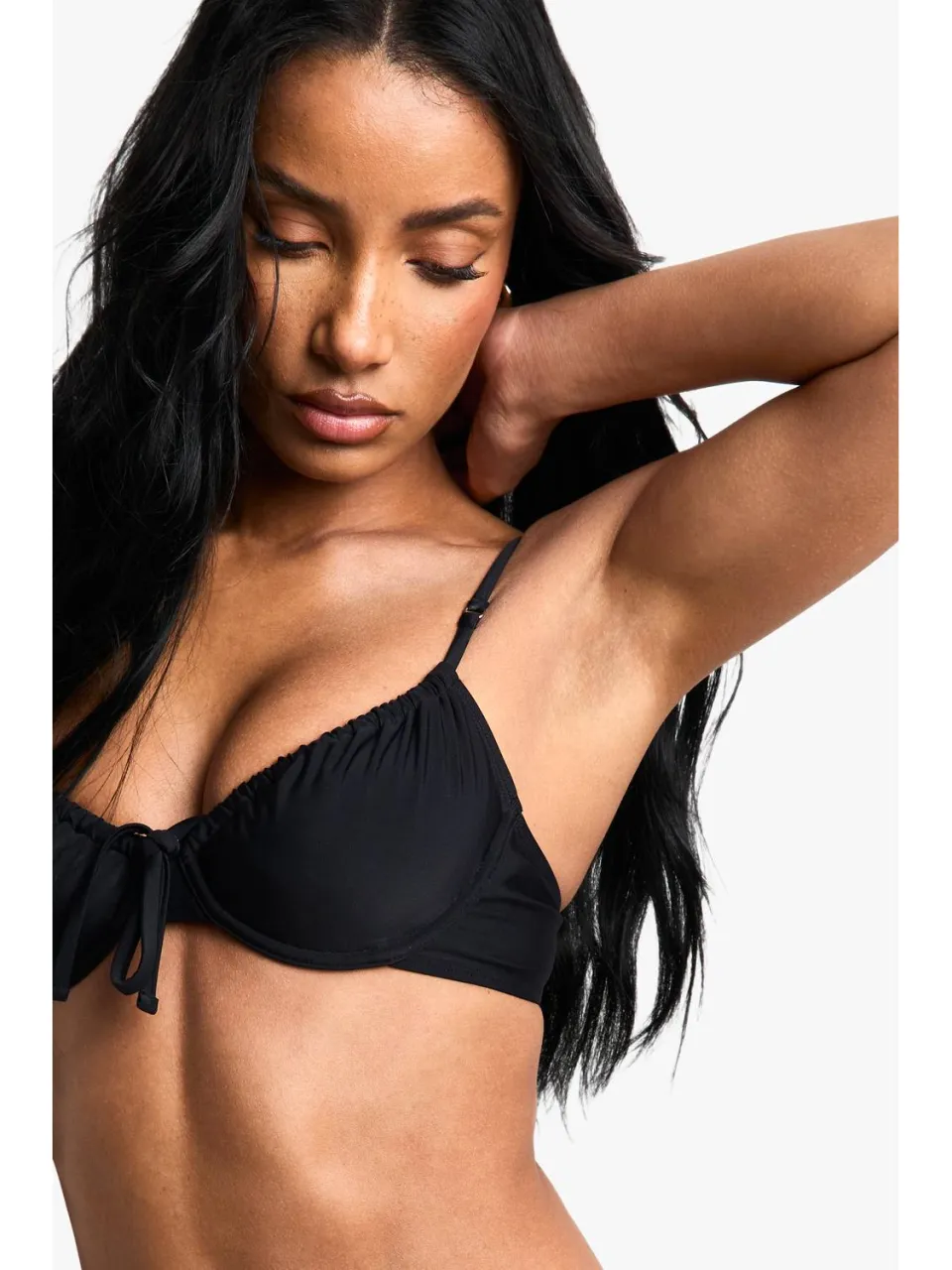 boohoo Dames Swimwear Essentials Onderbuisd Bikinioberstuk zwart, foto 4