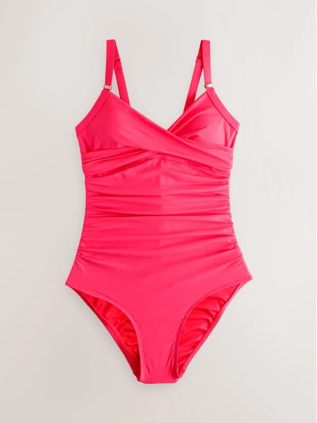 Next Dames - Vormgevend en buikcorrigerend badpak - Roze Watermelon Pink