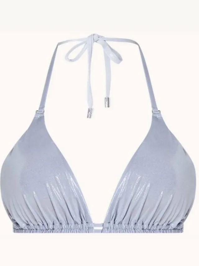 Beachlife Metallic Silver Bikinitop