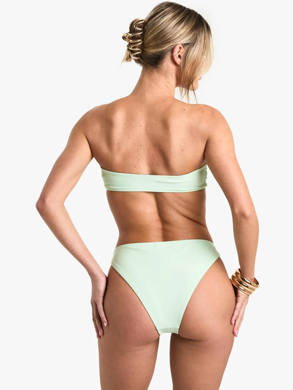 boohoo Dames Pearl Flower Bikini Onderstukken munt, foto 2