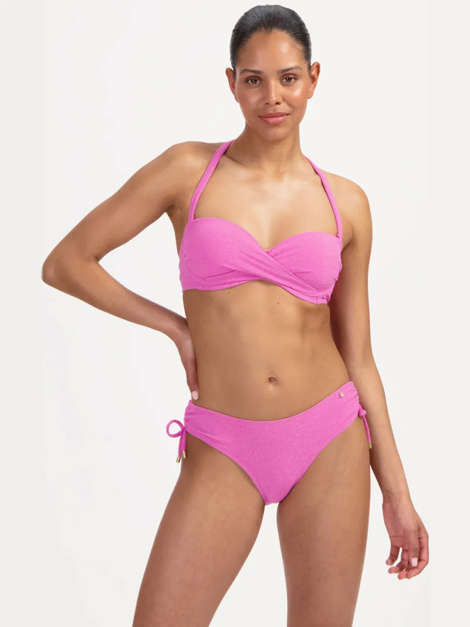 Beachlife bandeau bikinitop roze, foto 4