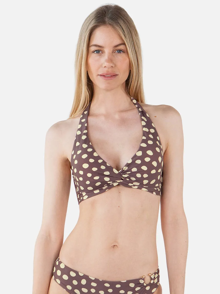 Barts Dauna halter bikinitop bruin/ecru