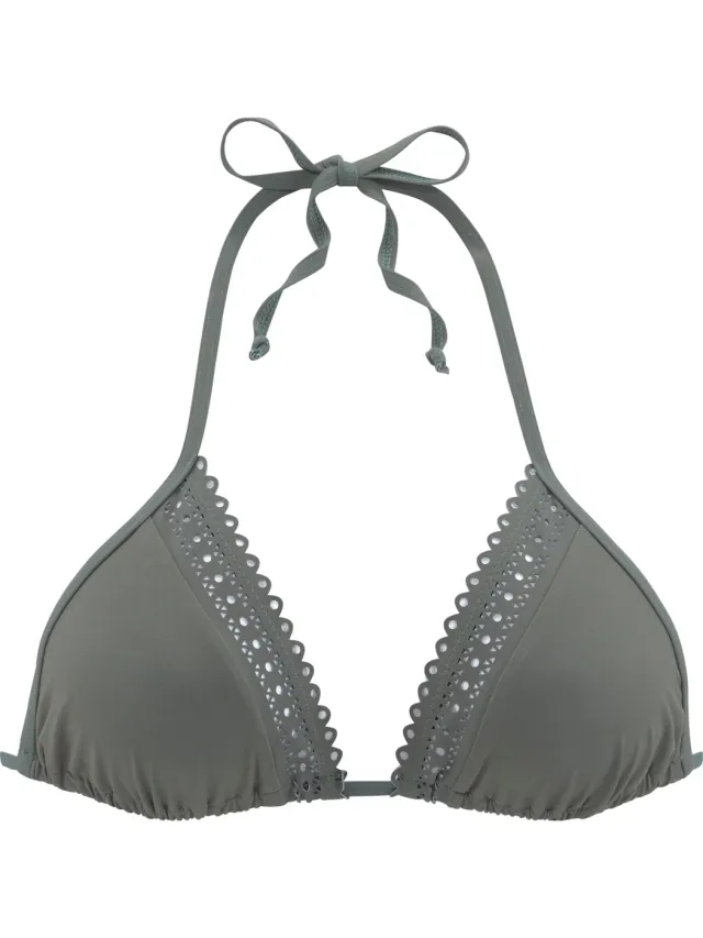 Triangelbikinitop olijf, foto 2