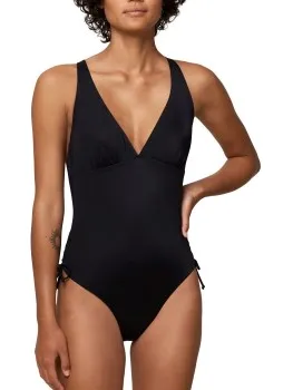 Triumph Summer Mix And Match gewatteerd badpak zwart Zwart,Blauw