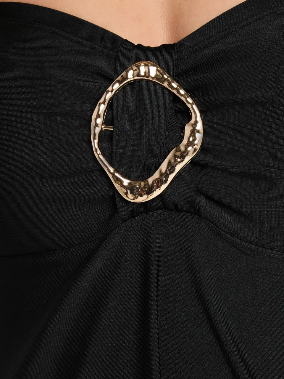 Yours Badpakjurk Met Ringdetail En Afneembare Bandjes In Zwart, foto 5